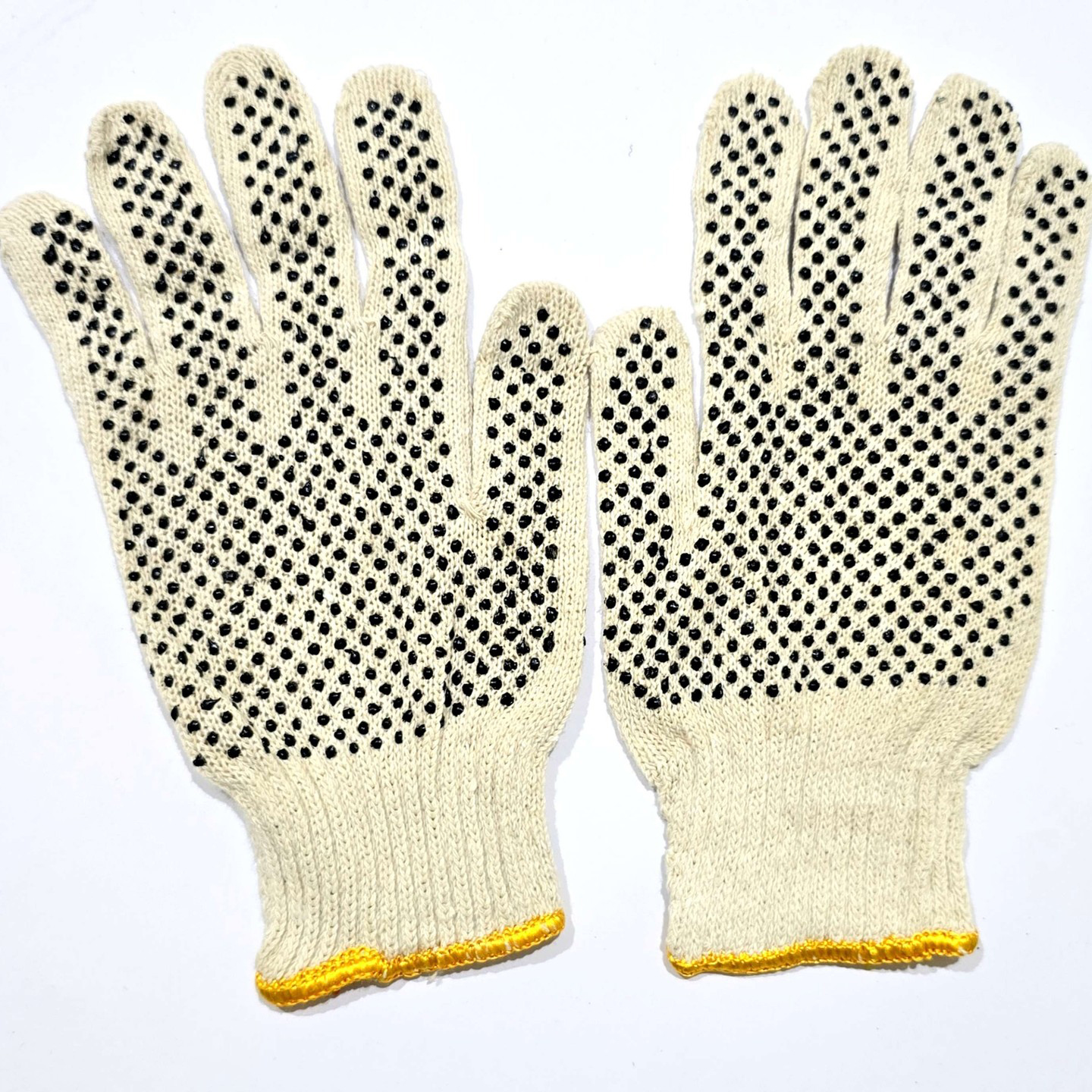 Cotton Knitted Dotted Gloves