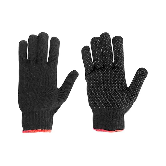 Cotton Knitted Dotted Gloves